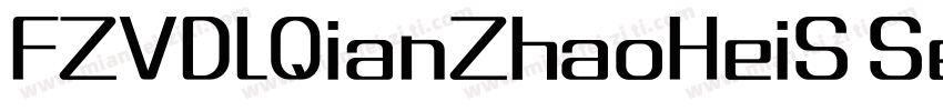 FZVDLQianZhaoHeiS SemiBold字体转换
